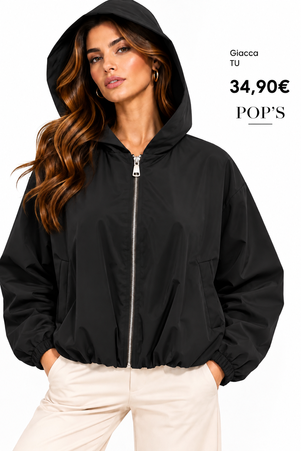 Giacca bomber con cappuccio