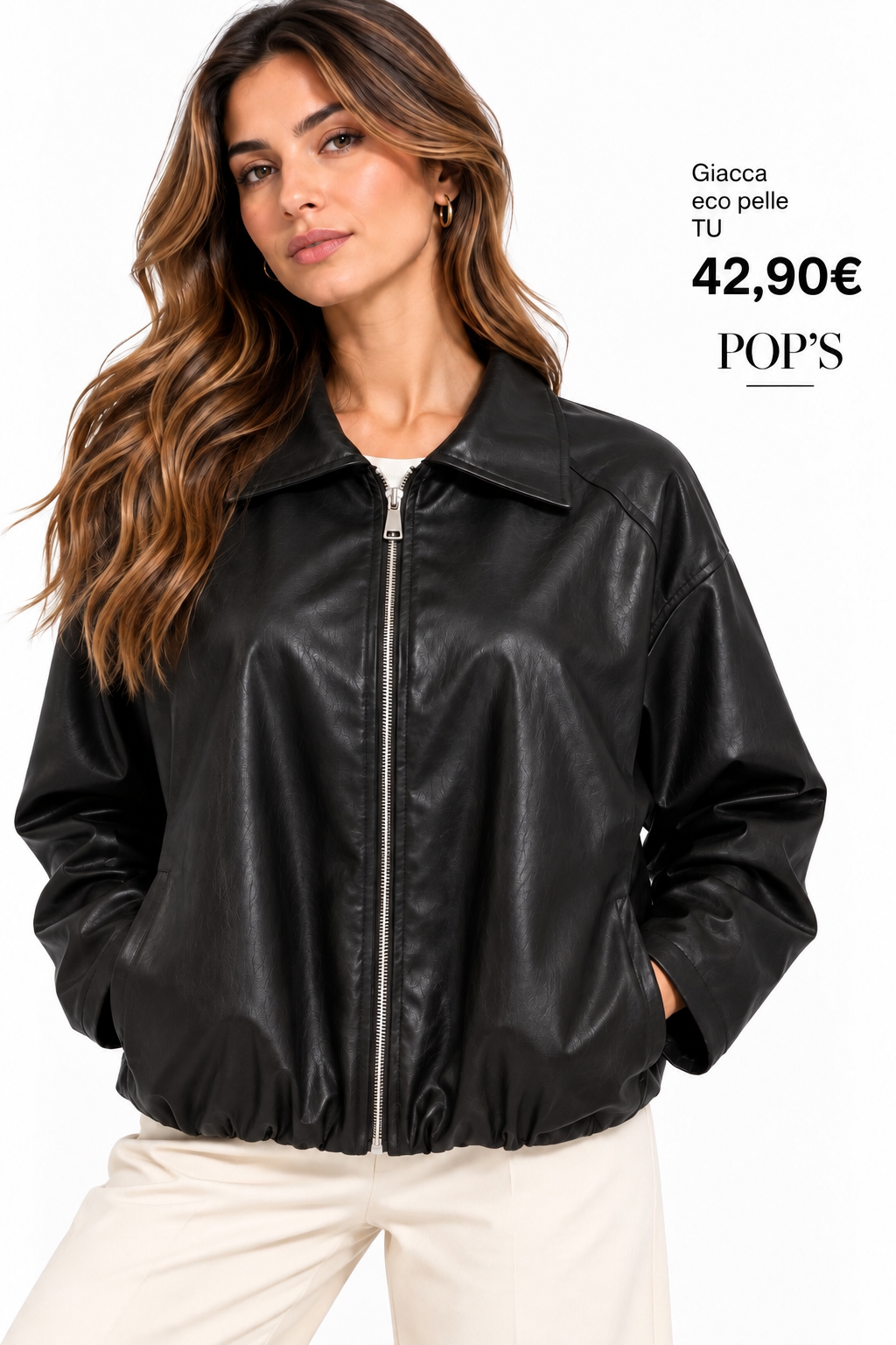 Giacca bomber con cerniera