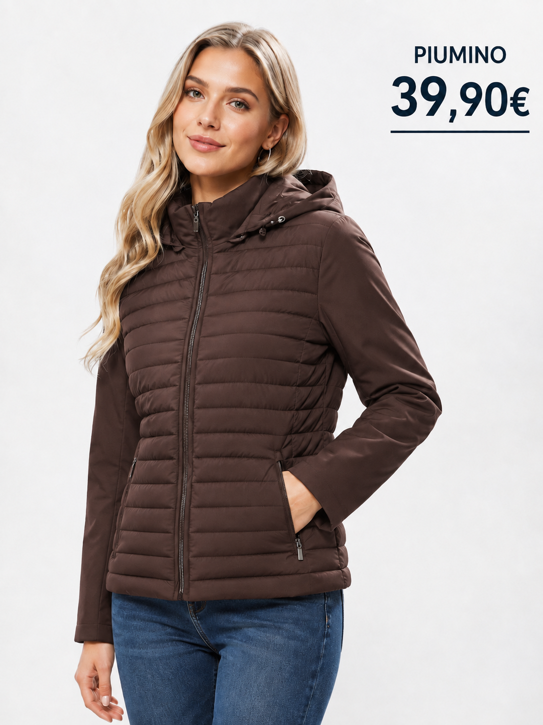 Piumino Slim con Cappuccio
