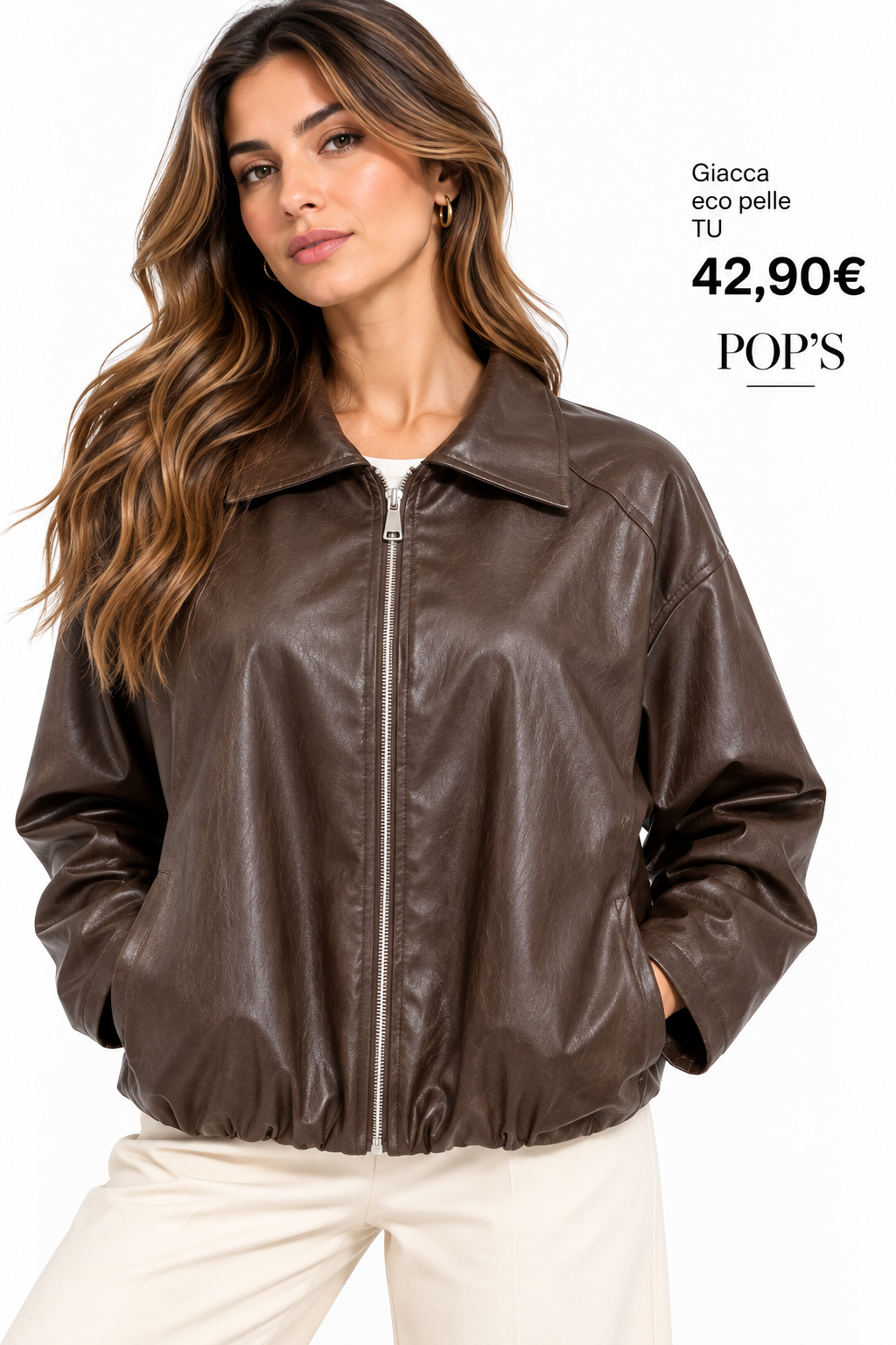 Giacca Bomber con cerniera